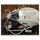 5 DISC DVD PLAYER, HEATER, MISC ELECTRONICS