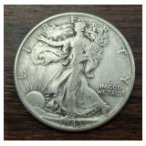 1943 WALKING LIBERTY HALF