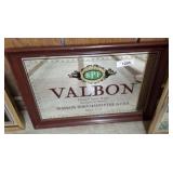 VALBON WINE MIRRORED SIGN   22X16