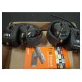 2 RADIO HEAD SETS BOTH SHOW WEAR, FIRE STICK