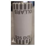 ROLL OF ASSORTED DOLLAR COINS