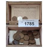 WHEAT PENNIES IN TREASURE CHEST