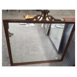 WOOD FRAMED MIRROR