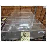 10 ACRYLIC CAR CASES