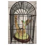 PORCELAIN BIRD IN CAGE
