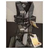 2 PC STRIKE JET PILOT LIFE JACKETS SIZES L,XL