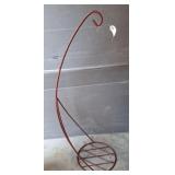 40IN WROUGHT IRON HANGING BASKET STAND