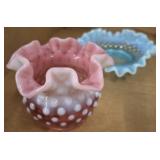 RUFFLED FENTON STYLE BOWLS
