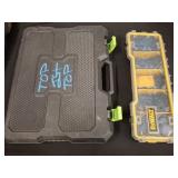 TOOL BOX AND CONTENTS, DEWALT FASTENER BIN AND