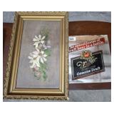 MILLER MIRROR, FLOWERS OIL ON CANVAS*