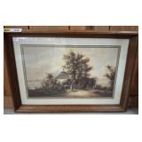 HOMESTEAD SCENE FRAMED 33X23