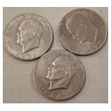 1971, 72, 74 IKE DOLLARS