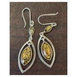 925 SUN STONE EARRINGS