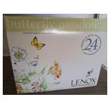 LENOX BUTTERFLY MEADOW 24PC DISH SET