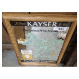 KAYSER MIRRORED SIGN   14X20