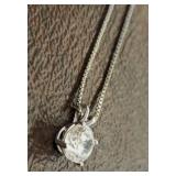 18IN 925 CHAIN WITH CZ IN 925