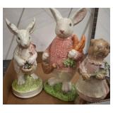 ASSORTED RABBIT FIGURINES