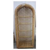 ARCHED WICKER/RATTAN ETAGERE SHELF*