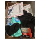 HAIR BEADS, CLIPS, KNIFE, MISC