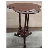 CLOVERLEAF OCCASIONAL TABLE W/ CARVED EDGES