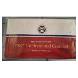 1987 UC P AND D MINT SET