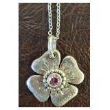 925 PANDORA PENDANT WITH 18IN CHAIN