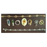 JEWELRY ASSORTED, BRACELETS, RING, CHARMS