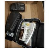 ASSORTED CAMERAS, AND VIDEO CAMERA