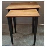 2 PC NESTING TABLES 22X16X22