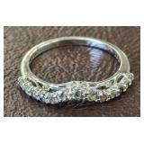 925 CZ CONTOUR RING SIZE 8.75