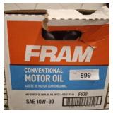 FRAM MOTOR OIL 12 BOTTLES 10W-30