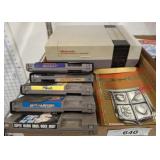NINTENDO AND GAME CARTRIDGES UNTESTED