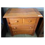 2 DRAWER PINE NIGHT STAND