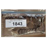 BAG OF 50 WHEAT PENNIES