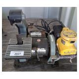 DELTA 1 IN BELT AND DISC SANDER, DEWALT PALM SANDE