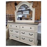 RIVERS EDGE 6 DRAWER DRESSER W/ MIRROR