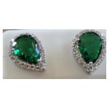 925 STUD EARRINGS WITH GEMSTONE