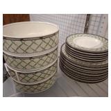 MIKASA INTAGLIO BOWLS, PLATES AND SAUCERS