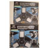 2 PC 3 WING CEILING LIGHTS