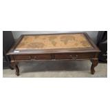 WORLD MAP THEMED COFFEE TABLE
