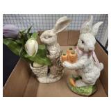 ASSORTED RABBIT FIGURINES