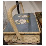 SEWING BOX AND CONTENTS