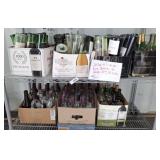 GROUP OF DRILLED AND UNDRILLED WINE BOTTLES