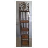 5 TIER CD RACK DECORATIVE- SHOWS DAMAGE ON TOP