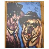 MISSION FROM DOG PRINT ON CANVAS