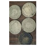 5 PC V NICKELS