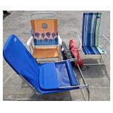 ASSORTED BEACH AND CAMP CHAIRS