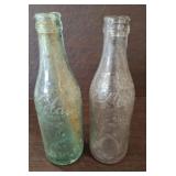 2 PC VINTAGE COCA COLA, ONE DILLON BOTTLING