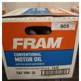 FRAM MOTOR OIL 12 BOTTLES 10W-30
