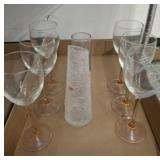 WINE GLASSES, VASES